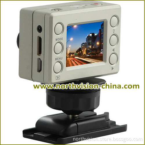 1.5 Inch Screen Waterproof Sport Video Camera 1080P for 30fps, 720p for 60fps